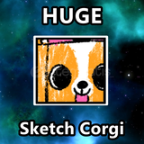 Huge Sketch Corgi