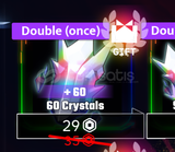 Hunters : 60 Cyrstals 
