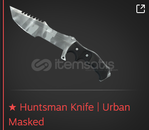 ★ Huntsman Knife | Urban Masked (Minimal Wear)