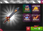 ⭐Hunty Zombie Halloween Sword's Bundle⭐