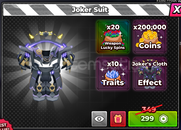 Hunty Zombie Joker Suit