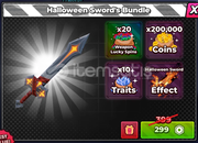 Hunty Zombie Halloween Swords Bundle