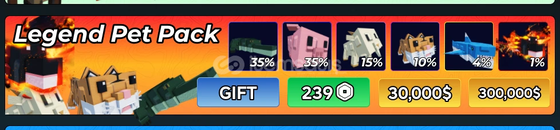 Hunty Zombie Legend Pet Pack