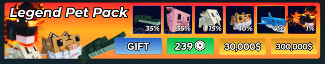 ⭐Hunty Zombie Legend Pet Pack⭐