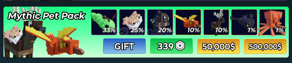 ⭐Hunty Zombie Mythic Pet Pack⭐