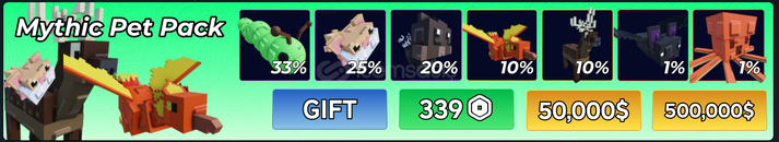 Hunty Zombie Mythic Pet Pack