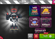 Hunty Zombie Chainsaw Dual