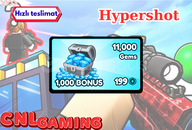 Hypershot > 11,000 Gems