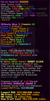 HYPİXEL SKYBLOCK 1.730.000.000(1.73b) HYPERİON