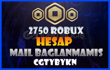 İçersinde 2750 Robux Olan Hesap Mail değişen