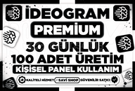 İDEOGRAM 1 AYLIK 100 ÜRETİM KİŞİSEL KULLANIM