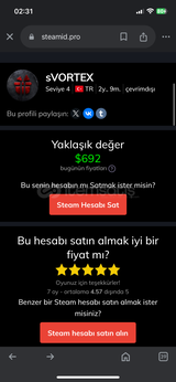 İhtiyaçtan satılık bol oyunlu hesap