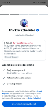İLK AY ÜCRETSİZ META VERİFİED + 2015