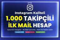[ İlk Mail ✅ ] 1.000 Takipçili Hesap | IG 