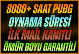 [⭐İLK MAİL] 8000+ Saat PUBG