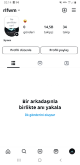 İlk mailli 14k Instagram hesabı 
