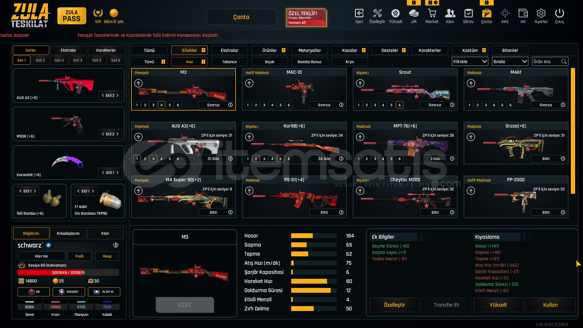 İLK SAHİBİNDEN +6 FULL HESAP !!! KAÇIRMA İLK SAHİBİNDEN +6 FULL HESAP !!! KAÇIRMA