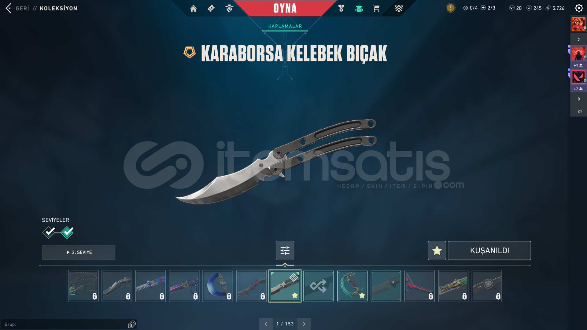 Imperium Setli + Kelebekli 26K VP YATIRILMIŞ! Imperium Setli + Kelebekli 26K VP YATIRILMIŞ!