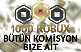 [İNDİRİM]1000 Robux | Komisyon Ödenir