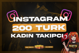 ⭐[İNDİRİM] 200 TÜRK KADIN TAKİPÇİ⭐