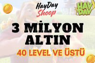 ⚡️İNDİRİM 40 LVL ÜZERİ 3 MİLYON ALTIN PAKETİ ⚡️