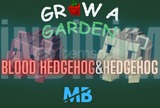 !İNDİRİM! Grow A Garden Blood Hedgehog&Hedgehog
