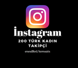 İNDİRİM!! İnstagram 200 Türk Kadın Takipçi