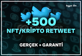 (İNDİRİMLİ) +500 NFT/KRİPTO Retweet