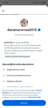 İndirimli Meta Verified + 2015 ŞUBAT TARİHLİ