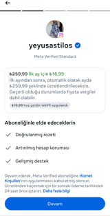 İndirimli Meta Verified + 2016 TEMMUZ TARİHLİ