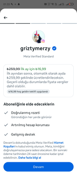 İndirimli Meta Verified + 2018 TARİHLİ