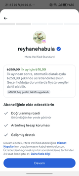 İNDİRİMLİ META VERİFİED + 81 TAKİPÇİ İSTEKLİ 