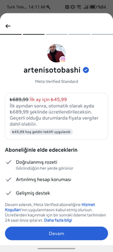 İNDİRİMLİ META VERİFİED+ERKEK HESAP+ETKİLEŞİM