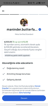 İNDİRİMLİ META VERİFİED + META Aİ YAPAY ZEKA 
