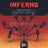 Inferno Animated Weapons & Tools Set