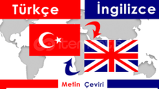 İngilizce / Türkçe Çeviri yapılır 250 Kelime