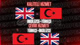 İNGİLİZCE-TÜRKÇE TÜRKÇE-İNGİLİZCE ÇEVİRİ YAPIL