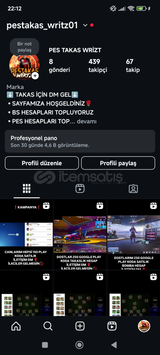 İngtagram pes sayfası 