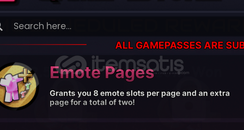 İnk Game Emote Pages