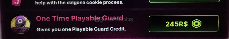 Ink Game One Time Playable Guard