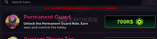 Ink Game Permanent Guard