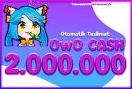 ⭐İNSANSIZ TESLİM⭐ ⭐ 2M OWO CASH