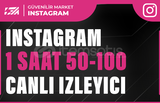 İnsta 1 Saat 50-100 İnstagram Canlı İzleyici