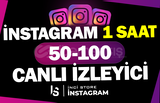 İnsta 1 Saat 50-100 İnstagram Canlı İzleyici