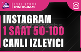 İnsta 1 Saat 50-100 İnstagram Canlı İzleyici