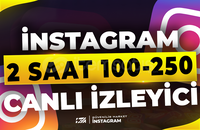⭐İnsta 2 Saat 100-250 İnstagram Canlı İzleyici⭐