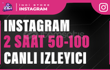 İnsta 2 Saat 50-100 İnstagram Canlı İzleyici