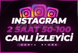 İnsta 2 Saat 50-100 İnstagram Canlı İzleyici