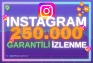 ⚡[GARANTİLİ]⚡INSTAGRAM 250.000 İZLENME ⚡ Hızlı Teslim!
