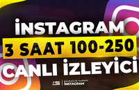 ⭐İnsta 3 Saat 100-250 İnstagram Canlı İzleyici⭐